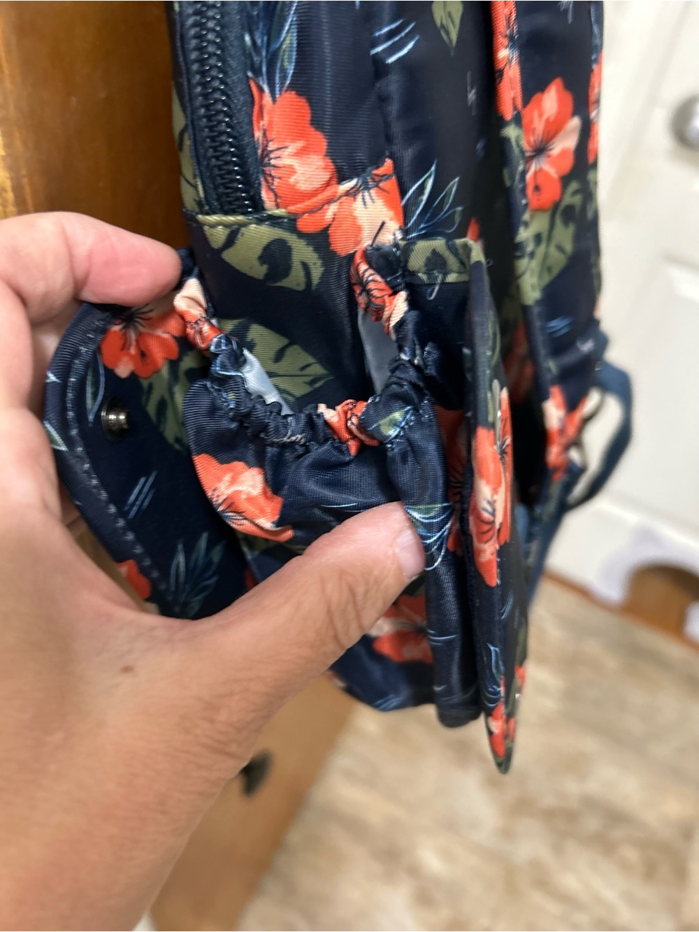 Lug Archer Floral Sling Backpack - Casual Crossbody Bag - Picture 5 of 11